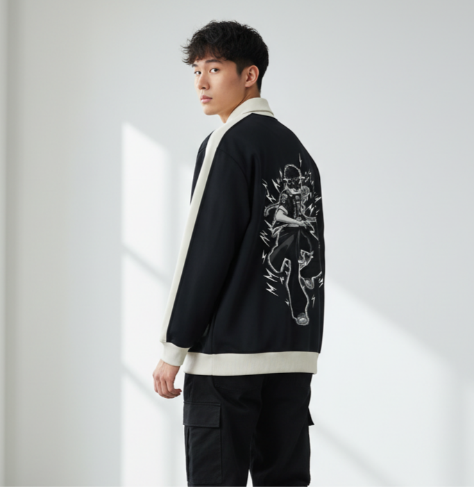 LOOKISM DANIEL PARK MANHWA TRACK JACKET (BLACK)